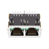 LPJF26204AFNL 10/100 Base-T 8p8c Tab Down Green/Green LED 1x2 Port Ethernet RJ45 Connector thumb image 3
