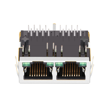 WE 7499021220 Συμβατό LINK-PP LPJF26204AFNL 10/100 Base-T 8p8c Tab Down Πράσινο/Πράσινο LED 1x2 Θύρα Ethernet RJ45 Σύνδεση εικόνα 2