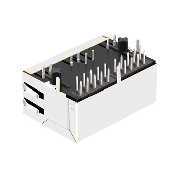 LPJG26945AENL 1000 base-t 1x2 rj45 magjack tab down green yellow led image 5