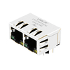 Halo HFJ12-1G16ER-L12RL Compatible LINK-PP LPJG26973AENL 100/1000 Base-T Green/Yellow Led Tab Down 1x2 Port Ethernet RJ45 Jack thumb image 1