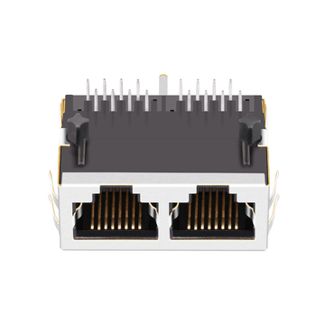 LPJF26404CNL 10/100 Base-T 1x2 Θύρα RJ45 Μαγνητικά Υποδοχές Tab Down Χωρίς LED εικόνα 4