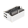 62F-1306GGD2NL 10/100/1000 Base-T RJ45 1x2 Port Lan Connector Tab Down Green/Green LED thumb image 4