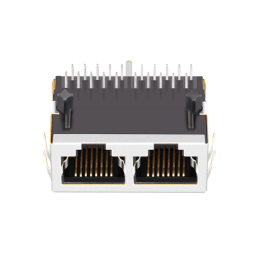 Συμβατό με Halo HFJ12-E1G11ERL LINK-PP LPJGF26926CNL 10/100/1000 Base-T Tab Down Χωρίς LED 1x2 Θύρα Lan RJ45 Σύνδεση εικόνας 2