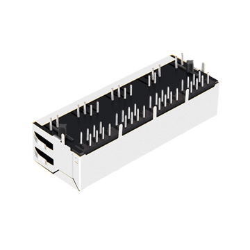 Hanrun HR911449BE compatibel LINK-PP LPJ46441ADNL 10/100 Base-T Tab Down Gele/Groene LED 1x4 Poort Ethernet RJ45-aansluiting afbeelding 4