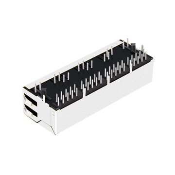 64F-1301GYD2NL 10/100/1000 Base-T Ethernet RJ45 1x4 Port Connectors Tab Down Green/Yellow LED image 4