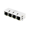 64F-1301GYD2NL 10/100/1000 Base-T Ethernet RJ45 1x4 Port Connectors Tab Down Green/Yellow LED thumb image 1