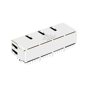 LPJG46801AENL 10/100/1000 Base-T Ethernet RJ45 1x4ポート磁気ジャック タブダウン 緑/黄LED 画像3