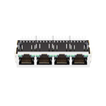 Совместимость с XFMRS XFG1-IB1OOJM-CLxu4MS LINK-PP LPJG46813AFNL 10/100/1000 Base-T Tab Down Green/Green LED 1x4 Port Lan Ethernet RJ45 image 2