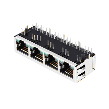 Совместимость с XFMRS XFG1-IB1OOJM-CLxu4MS LINK-PP LPJG46813AFNL 10/100/1000 Base-T Tab Down Green/Green LED 1x4 Port Lan Ethernet RJ45 image 3