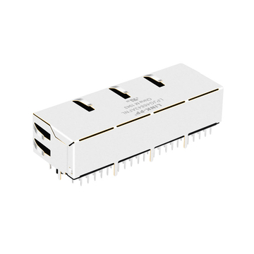 Halo HFJ14-1G41ER-L11RL Compatible LINK-PP LPJG46843AFNL 10/100/1000 Base-T Tab Down Green/Green LED 1x4 Ethernet Port RJ45 Connector image 5