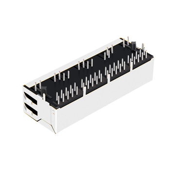 Halo HFJ14-1G41ER-L11RL Compatible LINK-PP LPJG46843AFNL 10/100/1000 Base-T Tab Down Green/Green LED 1x4 Ethernet Port RJ45 Connector image 4