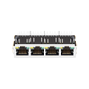Compatible con pulso JXD0-4015NL LINK-PP LPJG46945AENL 10/100/1000 Base-T 1x4 Puerto Gigabit RJ45 Magjack Pestaña hacia abajo LED verde/amarillo imagen miniatura 2