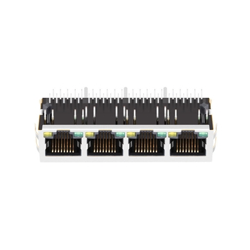 パルス JXD0-4015NL 互換品 LINK-PP LPJG46945AENL 10/100/1000 Base-T タブダウン 緑/黄 LED 1x4 ポートコネクタ イーサネット 画像 2