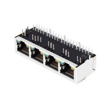 LPJ46297BDNL 10/100 Base-T Tab Down Κίτρινο/Πράσινο LED 1x4 Θύρα Lan RJ45 Υποδοχές εικόνα 3