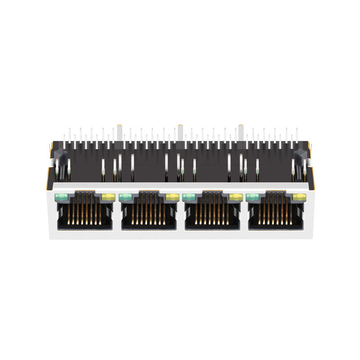 Совместимость с импульсным JKGP114103TH LINK-PP LPJ46297BDNL 10/100 Base-T Tab Down Yellow/Green LED 1x4 Port Ethernet Lan RJ45 image 2