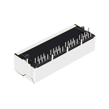 LPJ46203DNL 10 100 base-t industrial 1x4 rj45 magjack tab down without led image 3