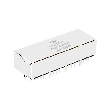 LPJ46203DNL 10 100 base-t industrial 1x4 rj45 magjack tab down without led image 5