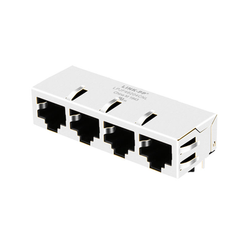pulse j8064e64 compatible link-pp lpjf46204cnl 10 100 base-t tab down without led 1x4 port connector ethernet