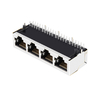 LPJG46801DNL 100/1000 Base-T ギガビット RJ45 1x4 シールド磁気ジャック LED タブなし サム画像 3