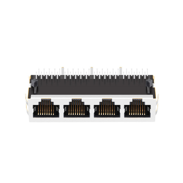 Halo HFJ14-1G41ERL 互換 LINK-PP LPJGF46843CNL 10/100/1000 Base-T タブダウン LEDなし 1x4ポート フィルタ付きコネクタ 画像2