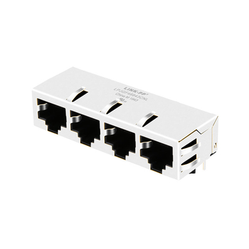 Halo HFJ14-1G41ERL Compatible LINK-PP LPJGF46843CNL 10/100/1000 Base-T Tab Down Without LED 1x4 Port Filtered Connectors