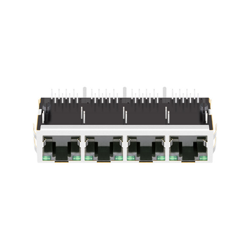 LPJ48001AZNL-2 10/100 Base-T タブアップ グリーン/グリーンLED 1x4ポートフィルタコネクタモジュール 画像2