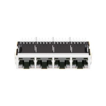 LPJG48831A4NL 1000 Base-T RJ45 1x4 Port Module Connectors Tab Up Green&Yellow/Green&Yellow Led image 2