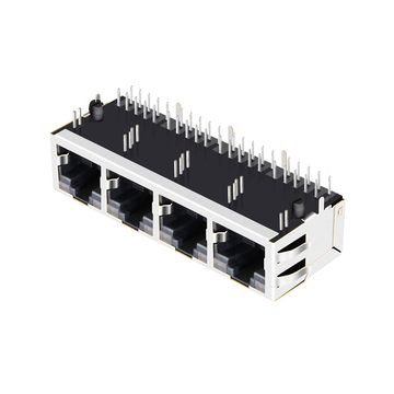 Совместимость с импульсным JG0-0098NL LINK-PP LPJG48837A31NL 10/100/1000 Base-T 1x4-портовый разъем LAN RJ45 с врезкой вверх, зеленый и оранжевый/зеленый и оранжевый светодиоды, изображение 3