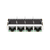 XFMRS XRJH-04F-5-H6N-1A0-NJ7 Compatible LINK-PP LPJG48851AFNL 10/100/1000 Base-T 1x4 Port Integrated RJ45 Fastjack Tab Up Green/Green LED thumb image 2