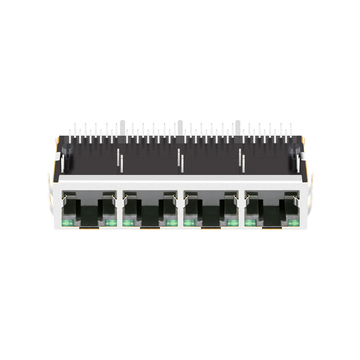 Совместимость с XFMRS XRJH-04F-5-H6N-1A0-NJ7 LINK-PP LPJG48851AFNL 10/100/1000 Base-T 1x4-портовый разъем RJ45 Fastjack с врезкой вверх, зеленый/зеленый светодиод (изображение 2)