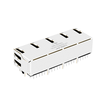 Совместимость с XFMRS XRJH-04F-5-H6N-1A0-NJ7 LINK-PP LPJG48851AFNL 10/100/1000 Base-T 1x4-портовый разъем RJ45 Fastjack с врезкой вверх, зеленый/зеленый светодиод (изображение 5)