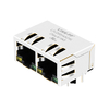 NÓS 7499021125 Compatível LINK-PP LPJ26204ADNL 10/100 Base-T Guia para baixo LED amarelo/verde Módulos conectores Ethernet de 1x2 portas imagem polegar 1