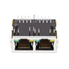 LPJ26204ADNL 10/100 Base-T Tab Down Yellow/Green LED 1x2 Port RJ45 Ethernet Connector Modules thumb image 2