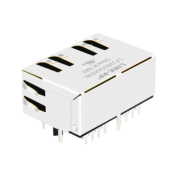 LPJ26204AENL 10/100 Base-T 1x2ポート RJ45コネクタ（マグネットタブ付き、緑/黄LED表示）画像3