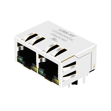 YDS 62F-1204GYD2NL Compatible LINK-PP LPJ26404AENL10/100 Base-T Green/Yellow Led Tab Down 1x2 Port RJ-45 Ethernet Connection