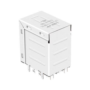 LPJU5117BPNL 10/100 Base-T RJ45 magjack connector with DUAL USB Tab Up Green/Yellow LED image 3