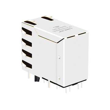 LPJ17633BDNL Connettore RJ45 8P8C a 2 porte con linguetta in su e LED giallo/verde, 10/100 Base-T, immagine 5
