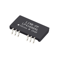 13F-33ANL 10/100 Base-T Single Port Low Profile SMD 12PIN Lan Transformer Telecom Magnetics Compatible LINK-PP LP41606NL