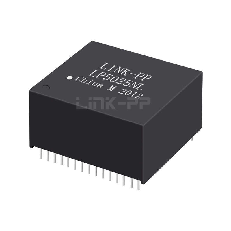 LP5025NL 10/100/1000 Base-T 72 Pin  Quad Port THT Transformer Modules