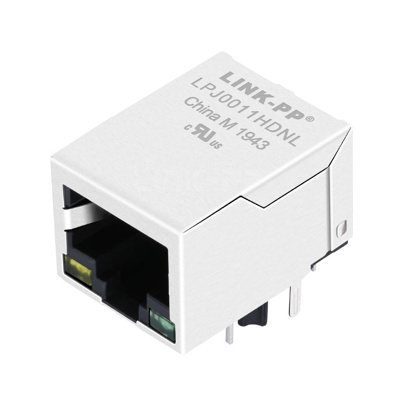 LPJ0011HDNL 10/100 Base-T Integrated Magnetics Modular Jack RJ45 Connector