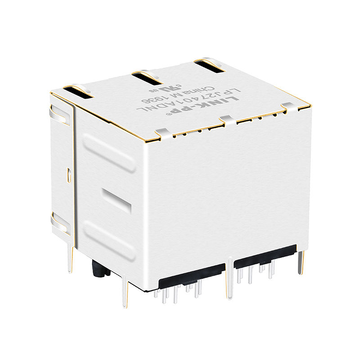 XFMRS XFVOIP5E-STKVDxu4-4 Compatibel LINK-PP LPJ27401ADNL 10/100 Base-T Geel/Groene LED 2x2 Poort RJ45 Vrouwelijke Connector afbeelding 5