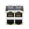 XFMRS XFVOIP5E-STKVDxu4-4 Compatible LINK-PP LPJ27401ADNL 10/100 Base-T  Yellow/Green Led  2x2 Port  RJ45 Female Connector thumb image 2