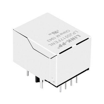 LPJ0017FENL 100 Base-T Μονής Θύρας RJ45 Αρθρωτός Σύνδεσμος με Μετασχηματιστή προς τα Κάτω Πράσινη/Κίτρινη Εικόνα LED 5