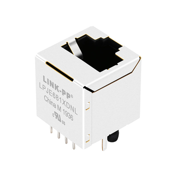 without led 1x1 port 8p8c vertical rj45 jack without integrated magnetics