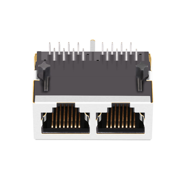 LPJEF102DNL 1X2 Port 8P8C RJ45 Prises modulaires sans aimants intégrés, languette vers le bas, sans image LED 2