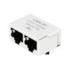 Amphénol 10118061-5001010LF Compatible LINK-PPLPJEF102DNL Languette vers le bas sans LED Prise modulaire 1X2 ports sans aimants intégrés image de pouce 1