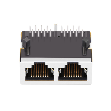 TE 5406443-1 互換 LINK-PP LPJEF102DNL1X2 ポート RJ45 ジャック（内蔵マグネットなし、タブダウン、LEDなし）画像 2