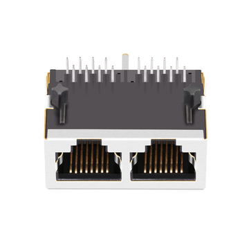 X複数 XRJK-S-02-8-8-0-903 互換 LINK-PP LPJEF102DNL タブダウン LEDなし 1x2ポート モジュラージャック（内蔵マグネティックスなし）画像2