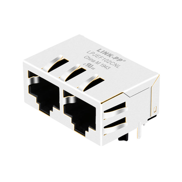 tyco 5406562-2 compatible link-pp lpjef102cnl tab down without led 1x2 port rj45 jack without integrated magnetics