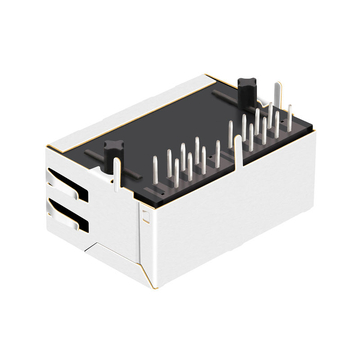몰렉스 441500011 호환 가능 LINK-PP LPJEF102CNL 탭 다운, LED 없음, 1x2 포트 RJ45 잭, 자석 내장 없음 (이미지 4)